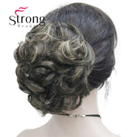 StrongBeauty Short Ponytail Hair Piece Extension Synthetic Hair Wavy Claw Clip in/on Hairpiece COLOUR CHOICES