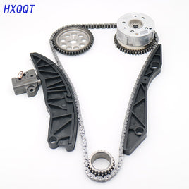 HXQQT - Original Timing Chain Set Timing Chain Kit + CVVT FOR Hyundai FOR KIA 1.4 1.6i G4FA G4FC  CVVT Camshaft Adjusters