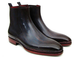 Paul Parkman Men's Chelsea Boots Navy & Bordeaux (ID#BT54F11)