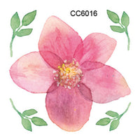 Mini Body Art Waterproof Temporary Tattoos for Women Flower Design Flash Tattoo Sticker CC6034