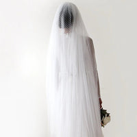 BLUSHFASHION - Original Dots Tulle Wedding Veil #4019