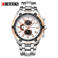 CURREN - Original 2024 New Curren Luxury Brand Watches Men Quartz Fashion Casual Male Sports Watch Full Steel Military Watches Relogio Masculino