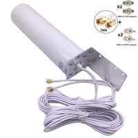 JX 3G 4G LTE External Antennna Outdoor With 5m Dual SlIder CRC9/TS9/SMA Connector for 3G 4G Router Modem