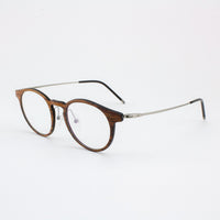 MARION - Original Featherlight Titanium & Wood Eyeglasses