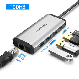 Vention Usb Hub USB Type C to HDMI USB 3.0 HUB Thunderbolt 3 Adapter for MacBook Samsung S9 Huawei Mate 20 P20 Pro USB-C HUB NEW