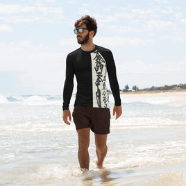 Oriental Design Men's Rash Guard Sharon Tatem Fashion