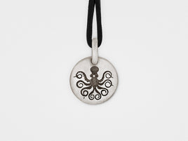 Original Octopus Charm Pendant in Sterling Silver