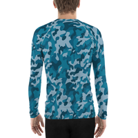 Men's Venture Pro Ocean Camo Performance Rash Guard UPF 40+