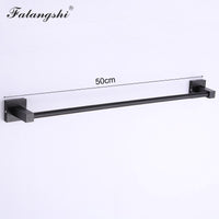 Aluminum Bathroom Accessories Black Towel Rack Towel Ring Hair Dryer Holder Wall Mounted Toilet Paper Holder Soap Basket WB8813