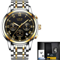 2022 Men Watch Luxury Top Brand LIGE Sport Chronograph Watches Mens Waterproof Full Steel Quartz Clock Watches Relogio Masculino