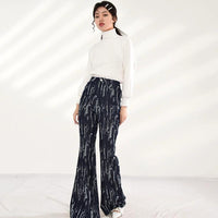 MARIGOLDSHADOWS - Original Takarra High Waist Denim Pants - Deep Blue