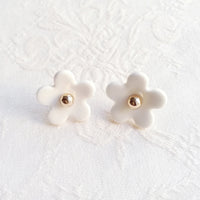 Original Everyday Porcelain Daisy Stud Earrings