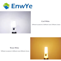 EnwYe LED G4 G9 Lamp Bulb AC/DC Dimming 12V 220V 3W 6W COB SMD LED Lighting Lights Replace Halogen Spotlight Chandelier