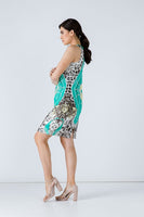 CONQUISTA FASHION - Original Animal Print Sleeveless Dress