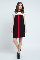 CONQUISTA FASHION - Original Stripe Detail Sack Dress