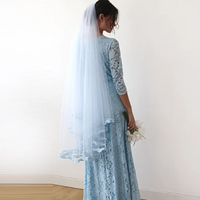 BLUSHFASHION - Original Champagne Wedding Veil  #4015