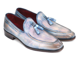 Paul Parkman Tassel Loafers Lila Hand-Painted (ID#083-LIL)