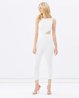 SKIVA - Original Jumpsuit With Side Cut Outs - White