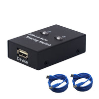 USB Auto Switch 2 Ports Usb Converter Splitter for 2 PC Share USB  Peripherals Printer Office Home Usb2.0 Hub