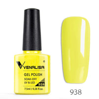 VENALISA - 10 Pcs Nail Enamel Gel Polish 7.5ml Base Coat No Wipe Long Wear Top Coat Full Coverage Color Nail Polish Lacquer Varnish