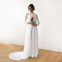 BLUSHFASHION - Original High Neck & Open Back Wedding Dress  #1181