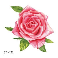 Mini Body Art Waterproof Temporary Tattoos for Women Flower Design Flash Tattoo Sticker CC6034