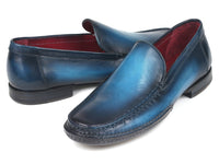 Paul Parkman Hand-Sewn Moccasins Blue (ID#MC649-BLU)