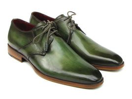 Paul Parkman Men's Green  Derby Shoes  (ID#059-GREEN)