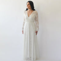 BLUSHFASHION - Original Curvy  Long Sleeves Lace  Bohemian  Dress #1239