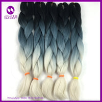 Desire for Hair 10packs Per Lot 24inch 100g Synthetic Braiding Hair Jumbo Braids 3 Tone Omber Blonde Lavender Color