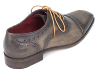 Paul Parkman Men's Captoe Oxfords Gray (ID#024-GRAY)