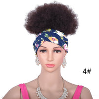 High Afro Puff Ponytail Drawstring Chignon Hairpiece Short Synthetic Kinky Curly Fake Hair Bun Updo Clip in Hair Extensions