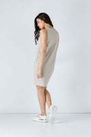 CONQUISTA FASHION - Original Sand Colour Cotton Sack Dress