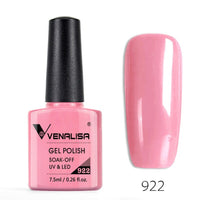 VENALISA - 10 Pcs Nail Enamel Gel Polish 7.5ml Base Coat No Wipe Long Wear Top Coat Full Coverage Color Nail Polish Lacquer Varnish