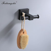 Aluminum Bathroom Accessories Black Towel Rack Towel Ring Hair Dryer Holder Wall Mounted Toilet Paper Holder Soap Basket WB8813