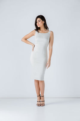 CONQUISTA FASHION - Original Fitted Sleeveless Dress With Two-Way Zip