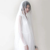 BLUSHFASHION - Original Dots Tulle Wedding Veil #4019