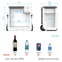 ACOPOWER LionCooler X50A Combo, Portable Solar Freezer (52 Quart Capacity) & Extra Backup 173Wh Battery