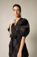 LE REUSSI - Original Black Lusso Wrap Dress