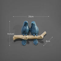 Wall Decorations Home Accessories Living Room Hanger Resin Bird Hanger Key Kitchen Coat Clothes Towel Hooks Hat Handbag Holder