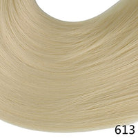 Original Synthetic Clip in Hair Extension Ombre Bayalage Long Straight Flase Hair Pieces for Women 24" 5clips One Piece 3/4 Head