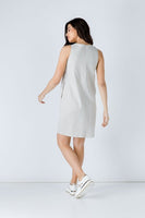 CONQUISTA FASHION - Original Linen Sand Sleeveless Sack Dress