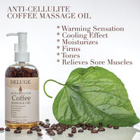 The Coffee Experience: Anti-Cellulite Massage Oil+ Body Scrub-Coffee+ Body Butter- Coffee+ Shampoo an Conditioner-Coffee