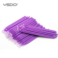 YSDO LASHES STORE - 1000 PCS Disposable Cotton Swab Eyelash Extension Tools Mascara Applicator Brush Lashes Extension Makeup Applicator Remove Tool