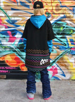 Ootz Unisex Tall Tee in Electric Aztec