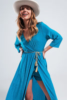 Q2 - Original Maxi Dress in Shimmer Blue