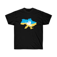 Ukraine Map With Dove Stop War T-Shirt