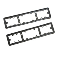 LONNGSHANPING - Original For EU Car License Plate Frame Metal Car License Plate Frame Number Plate Holder 2pcs