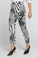 CONQUISTA FASHION - Original Black and White Gabardine Pants