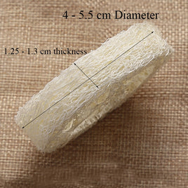 Wholesale 100pcs Natural Loofah Luffa Loofa Slices Handmade Loofah Soap Box Tray Tools Cleanner Sponge Facial Soap Holder